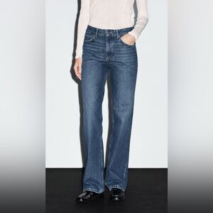 Massimo Dutti Blue Straight Leg Jeans